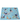 Decorative placemat with bird design on a blue background