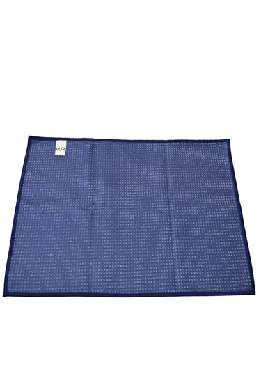 Blue textured Cleaning Cloth on a white background