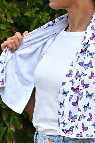 Cooling Towel - Butterfly White - Wildlyready