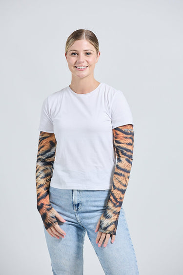 Cycling Protection Sleeves - Tiger - Wildlyready