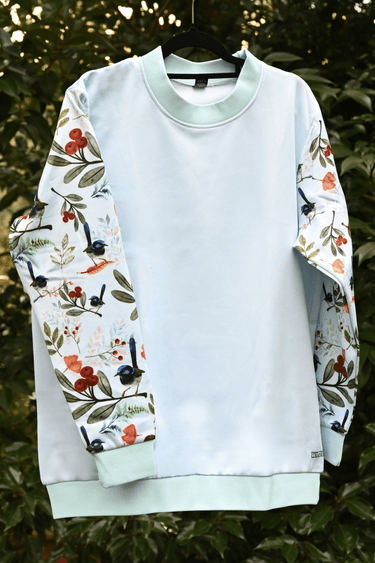 Everyday Outdoor Crew Jumper - Blue Wren Light Blue - Wildlyready 1