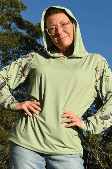 Everyday Outdoor UV Hoodie - Kookaburra Green - Wildlyready