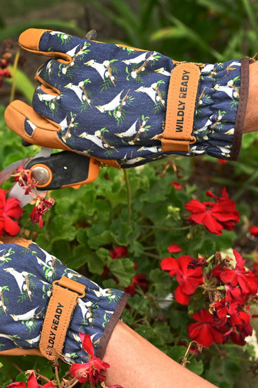 Gardening Gloves - Cockatoo Blue - Wildlyready