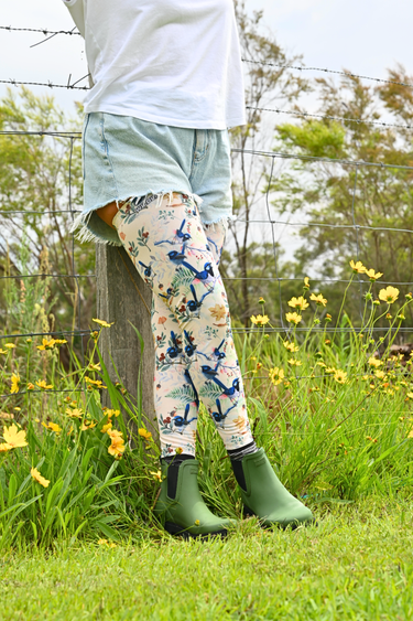 Gardening Protection Leg Sleeves - Blue Wren - Wildlyready