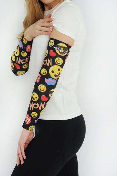 Gardening Protection Sleeves - Emoji Black - Wildlyready