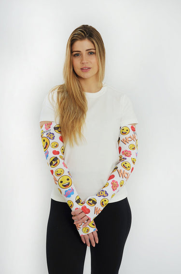 Gardening Protection Sleeves - Emoji White - Wildlyready