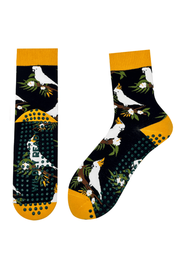 Grip Socks - Cockatoo Navy Blue - Wildlyready