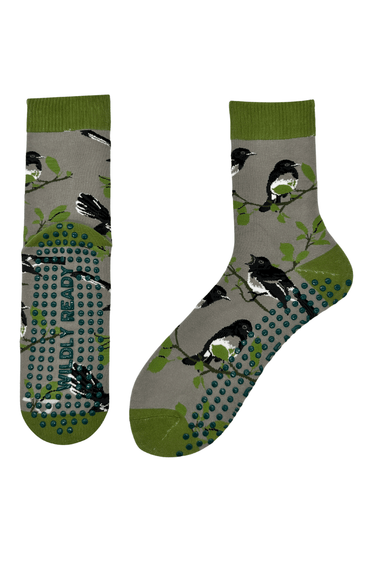 Grip Socks - Magpie Grey - Wildlyready