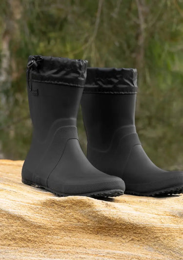 Isabella Barefoot Rain Boots - Black - Wildlyready