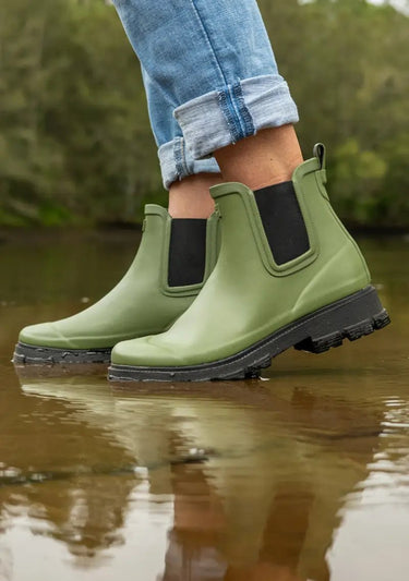 Selina Ankle Boots - Army Green - Wildlyready