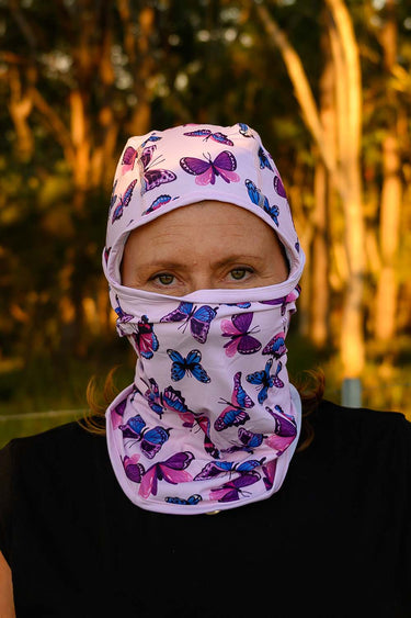 Sun Balaclava UPF 50+ - Butterfly Pink - Wildlyready