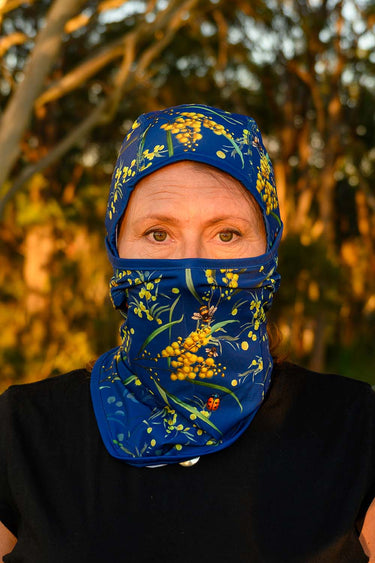 Sun Balaclava UPF 50+ - Wattle Blue - Wildlyready