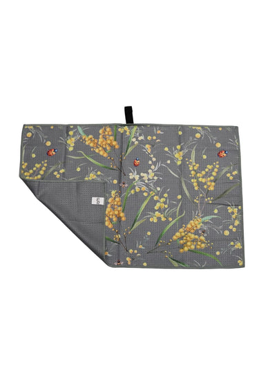 Wildly Ready Waffle Tea Towel - Wattle Grey - Wildlyready 1