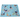 Decorative placemat with bird design on a blue background