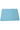 Blue textured towel with a brand tag on a white background