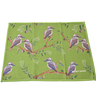 Green Cleaning Cloth with kookaburra design on a white background