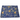 Navy blue Cleaning Cloth with yellow floral pattern on a white background