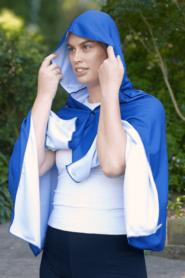 Cooling Hooded Wrap - UPF50+ - Blue - Wildlyready