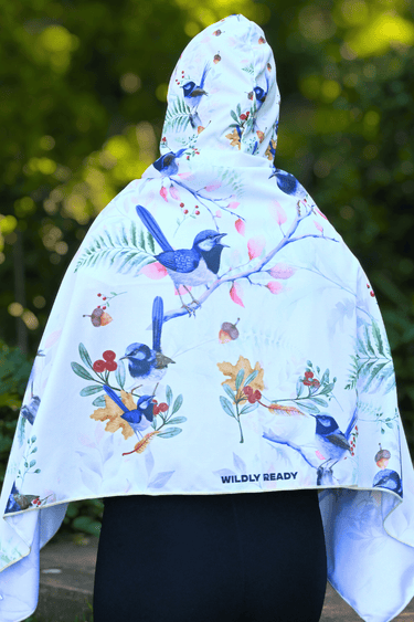 Cooling Hooded Wrap - UPF50+ - Blue Wren - Wildlyready