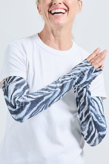 Cycling Protection Sleeves - Zebra - Wildlyready