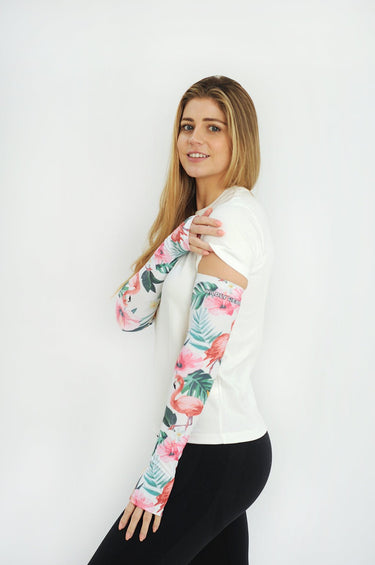 Driving Protection Sleeves - Flamingo White - Wildlyready