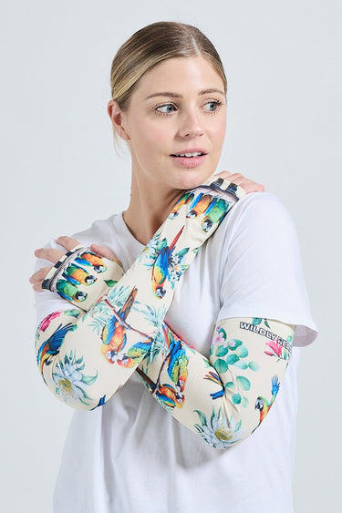 Driving Protection Sleeves - Parrot Cream - Wildlyready