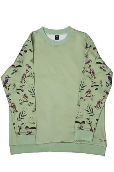 Everyday Outdoor Crew Jumper - Kookaburra Green - Wildlyready