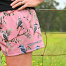 Everyday Outdoor Footy Shorts With Zip Pockets - Kookaburra Dusty Pink - Wildlyready