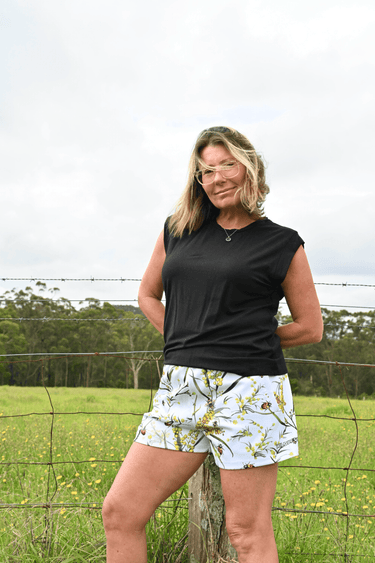 Everyday Outdoor Footy Shorts With Zip Pockets - Wattle White - Wildlyready