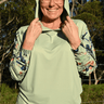 Everyday Outdoor UV Hoodie - Blue Wren Green - Wildlyready