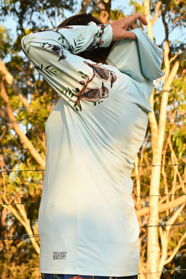 Everyday Outdoor UV Hoodie - Kookaburra Blue - Wildlyready