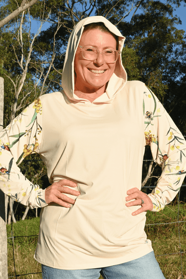 Everyday Outdoor UV Hoodie - Wattle Cream - Wildlyready