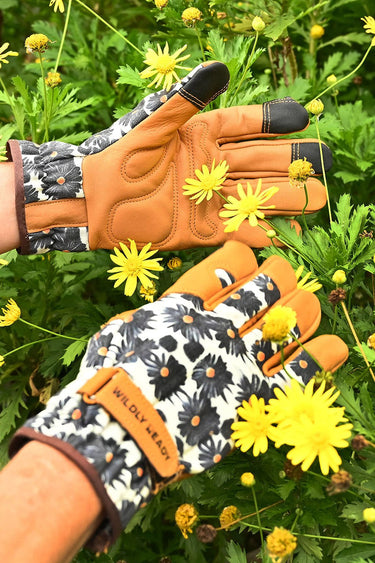 Gardening Gloves - Floral Black - Wildlyready