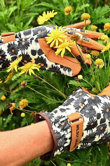 Gardening Gloves - Floral Black - Wildlyready