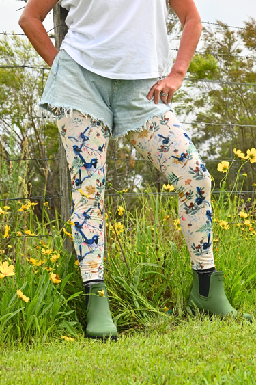 Gardening Protection Leg Sleeves - Blue Wren - Wildlyready