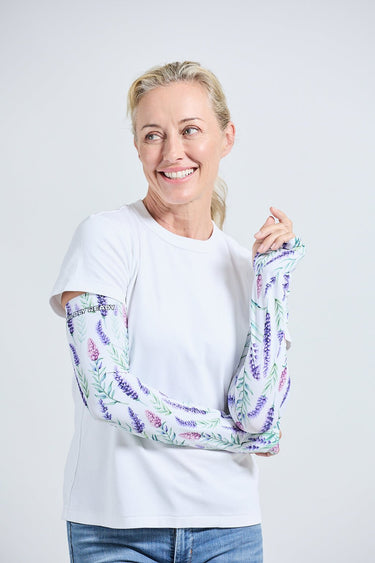 Gardening Protection Sleeves - Lavender White - Wildlyready
