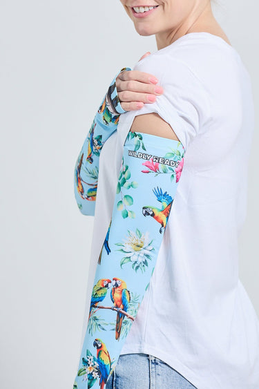 Gardening Protection Sleeves - Parrot Blue - Wildlyready