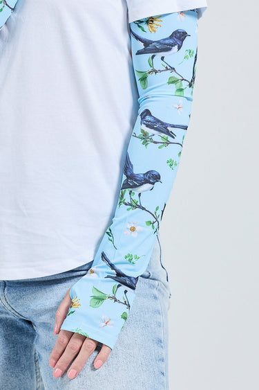 Gardening Protection Sleeves - Willie Wagtail Blue - Wildlyready