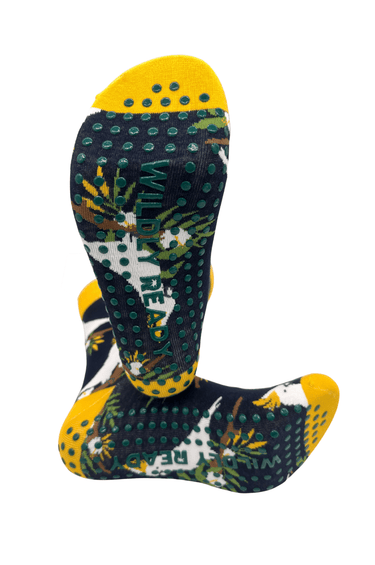 Grip Socks - Cockatoo Navy Blue - Wildlyready