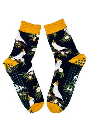 Grip Socks - Cockatoo Navy Blue - Wildlyready