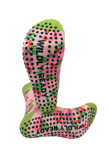 Grip Socks - Protea Pink - Wildlyready