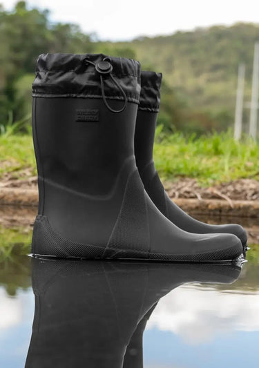 Isabella Barefoot Rain Boots - Black - Wildlyready
