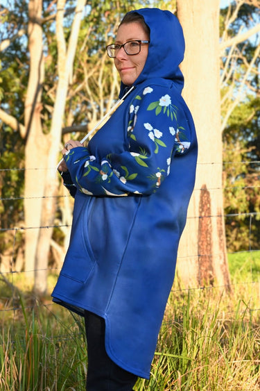 Outdoor Longtail Hoodie - Cockatoo Blue - Wildlyready