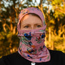 Sun Balaclava UPF 50+ - Blue Wren Dusty Pink - Wildlyready