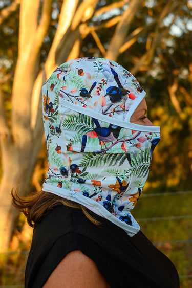Sun Balaclava UPF 50+ - Blue Wren Light Blue - Wildlyready