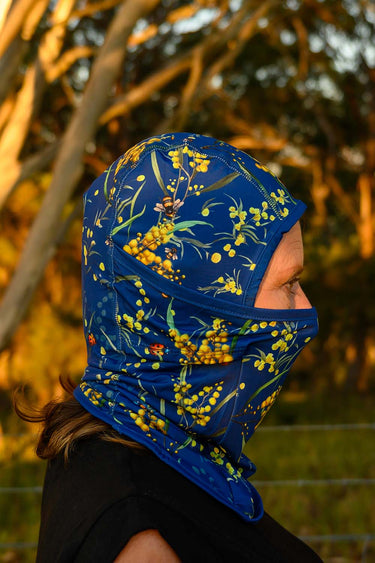 Sun Balaclava UPF 50+ - Wattle Blue - Wildlyready