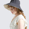 The Mariner Ultra Wide Brim Hat UPF50+ Black Cream - Wildlyready