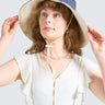 The Mariner Ultra Wide Brim Hat UPF50+ Navy Blue Cream - Wildlyready