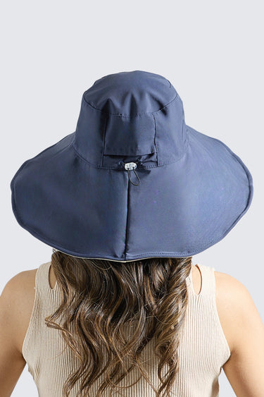 The Mariner Ultra Wide Brim Hat UPF50+ Navy Blue Cream - Wildlyready