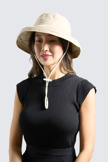 The Sundrift Packable Wide Brim Hat UPF50+ Beige - Wildlyready